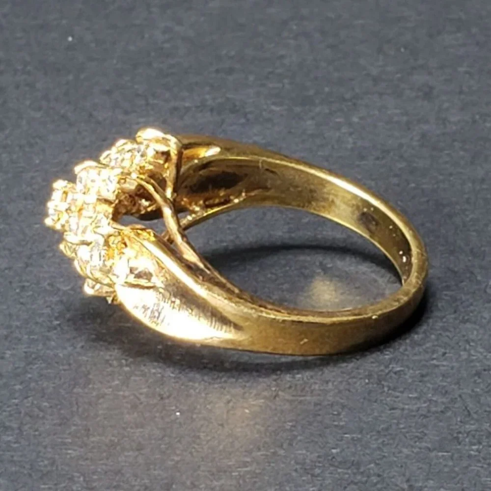 Vintage Ladies Cocktail Ring Size 8 - Picture 2 of 5